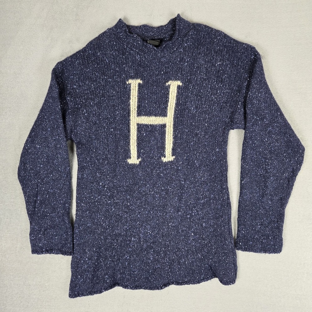 Wizarding World of Harry Potter Scotland "H" Wool Sweater Large Lochaven